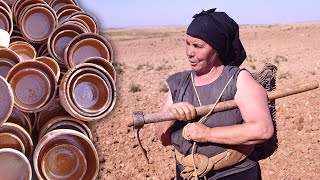 Olegaria la MAESTRA ALFARERA Recogida de tierra y cocción de piezas en horno de leña  Documental [upl. by Neleh834]