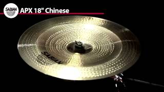 Sabian APX Chinese Cymbal Demo [upl. by Inalan]