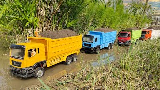 MOBIL TRUK PASIR OLENG MUATAN BERAT TRUK RC VERSI MINIATUR BEKO KERUK EXCAVATOR [upl. by Giliana]