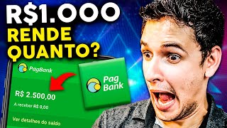 🟢 Conta PagBank Quanto Rende R 1000 reais no PagBank Rendimento PagBank Vale a Pena SIMULAÇÃO [upl. by Tobey814]