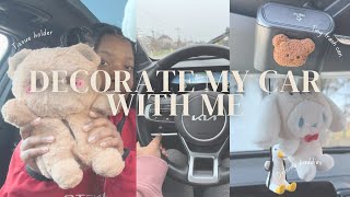 Decorate my car with me  Super cute and girly [upl. by Ferd]