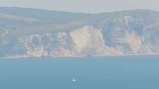 Landslip at St Oswalds Bay on the Jurassic Coast between Durdle Door and Lulworth Cove Dorset [upl. by Naujud]