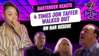 Bartender Reacts to 4 Times Jon Taffer Walked Out on Bar Rescue  Bar Bs Network [upl. by Thetos238]