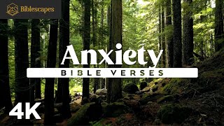 Bible Verses on Anxiety  4K  15 Minutes  80 Scriptures  Audio Bible  Music [upl. by Theresita]