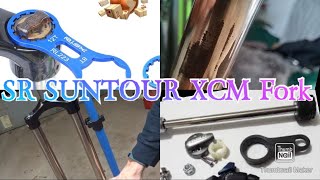 SR SUNTORUR XCM FORK Service at home [upl. by Mak612]