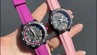 UNBOXING Breitling Endurance Pro 38 Purple Pink Blue Red White [upl. by Lyudmila]