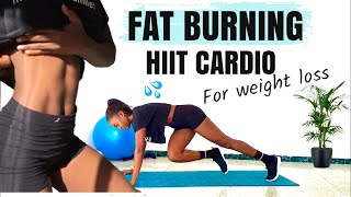 10 MIN FAT BURNING HIIT WORKOUTFull body weight loss cardio how to lose weight at home [upl. by Hnirt]