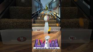 The Super Bowl Score Predicted by Ping Ping Balls nfl superbowl trending [upl. by Anileva]