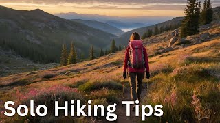 Solo Hiking Alone in the Wilderness Our Tips [upl. by Pero710]