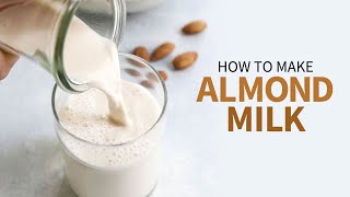 How to Make Almond Milk  use the leftover pulp [upl. by Ahsekam]