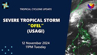 Press Briefing STS OfelPH Usagi at 11 PM  November 12 2024  Tuesday [upl. by Hole993]