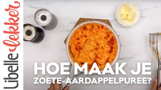 Hoe maak je zoeteaardappelpuree [upl. by Farrand624]