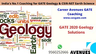 GATE 2020 Geology amp Geophysics Complete solutions  Career Avenues [upl. by Vladamar242]