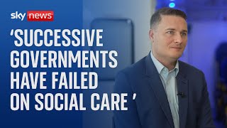 We are taking immediate action on social care says health secretary [upl. by Nohsad]