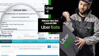 AVOIR LE KBIS EN 5 MINUTE uber eat deliveroo ubereat kbis autoentrepreneur [upl. by Cliffes]