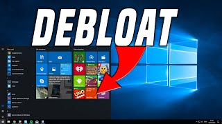 Debloat Windows 10 [upl. by Sirtemed171]