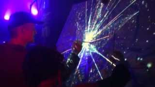 Live Painting over Projector Panel Realtime Audio effected animation VSXu Player [upl. by Zacherie]