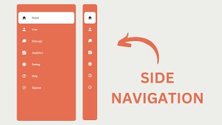 Sidebar Menu Using HTML CSS amp JavaScript [upl. by Ppik405]