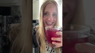 Trying Blumes SuperBelly Strawberry Hibiscus drink mix for the first time [upl. by Hungarian324]