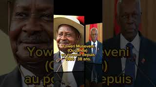 Top 10 présidents africains ayant passé plus de temps au pouvoir Afrique histoire shorts viral [upl. by Nahtaneoj]