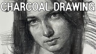 Charcoal portrait 146 [upl. by Nashbar]