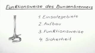 Funktionsweise des Bunsenbrenners  Chemie  Allgemeine und anorganische Chemie [upl. by Japeth90]