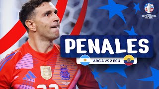 ARGENTINAECUADOR  PENALES  CONMEBOL COPA AMÉRICA USA 2024™ [upl. by Stoecker646]