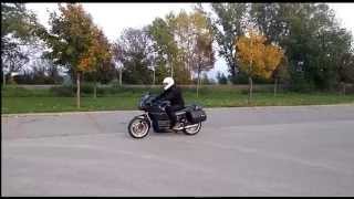 BMW K100RS K 100 RS test ride in parking lot HD 1080p STABILIZED [upl. by Wey]