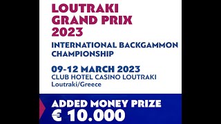 1st Loutraki Grand Prix backgammon tournament [upl. by Suoirred386]