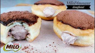 Milo Dinosaur DoughnutTRENDING RECIPE [upl. by Akeirahs]