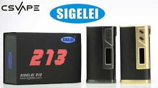 Sigelei 213w Box Mod Product Overview [upl. by Mel325]