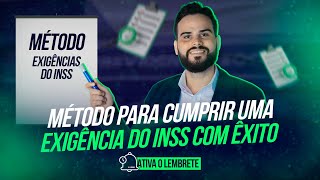 Método para cumprir uma exigência do INSS com êxito  Live 89 [upl. by Cathi]