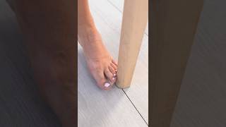 How to save your pinky toe from being bumped 😫🦶 hack ouch [upl. by Yessydo636]