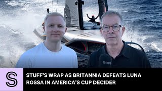 Stuff’s wrap as Britannia defeats Luna Rossa in America’s Cup decider  Stuffconz [upl. by Ymas679]