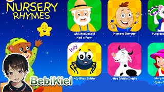 KidloLand Nursery Rhymes Songs for Kids gameplay  Enjoy and Sing along to Different Nursery Rhymes [upl. by Aiksas]