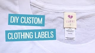 DIY custom clothing labels  CharliMarieTV [upl. by Ennayd740]