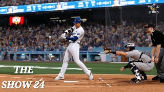 MLB The Show 24  World Series  Game 2 Yankees Vs Dodgers Shohei Ohtani PS5 [upl. by Merci]