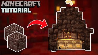 Minecraft 116 Functional Netherite Forge Tutorial How to Build [upl. by Varion]