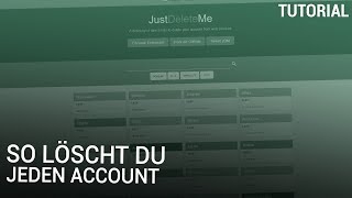 So löscht du jeden Account [upl. by Dodds]