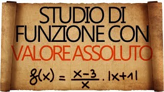 Studio di Funzione con Valore Assoluto  Esercizio Svolto [upl. by Susy989]