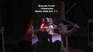 Epic Electric Violin VS Guitar Solo ⚡️🎸🎻 Bring Me To Life Evanescence Cover shorts [upl. by Sapphire97]