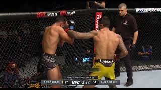 UFC  Dos santos vs Saint Denis  Insane Round [upl. by Cynthy701]