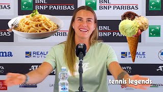 Aryna Sabalenka to Reporter quotWhy do you make me want ITquot [upl. by Oravla]