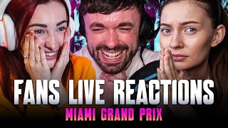 Fans Live Reactions to the 2024 Miami Grand Prix [upl. by Enneyehs]