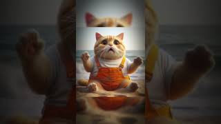 Cat shocked catvideos cat kittycatanimation catshorts catshorts kittycat [upl. by Hafler13]