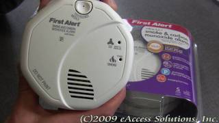 First Alerts Talking Smoke and Carbon Monoxide Alarm explanation and unboxing video [upl. by Call76]