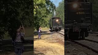 Southern 4501 in Summerville railfanning 4501 americanrailroad georgia [upl. by Euqinot917]