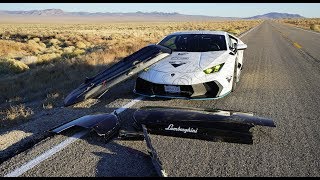 HIGH SPEED DISASTER Lamborghinis Ski Box FLEW OFF [upl. by Lugar]