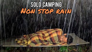 SOLO CAMPING HEAVY RAIN  STRUGGLE TO SET UP A TENT IN NON STOP RAIN  ASMR [upl. by Beale]