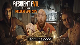 Resident Evil 7 Rybacks Mukbang and Chips Dinner Scene Shorts [upl. by Naujik542]